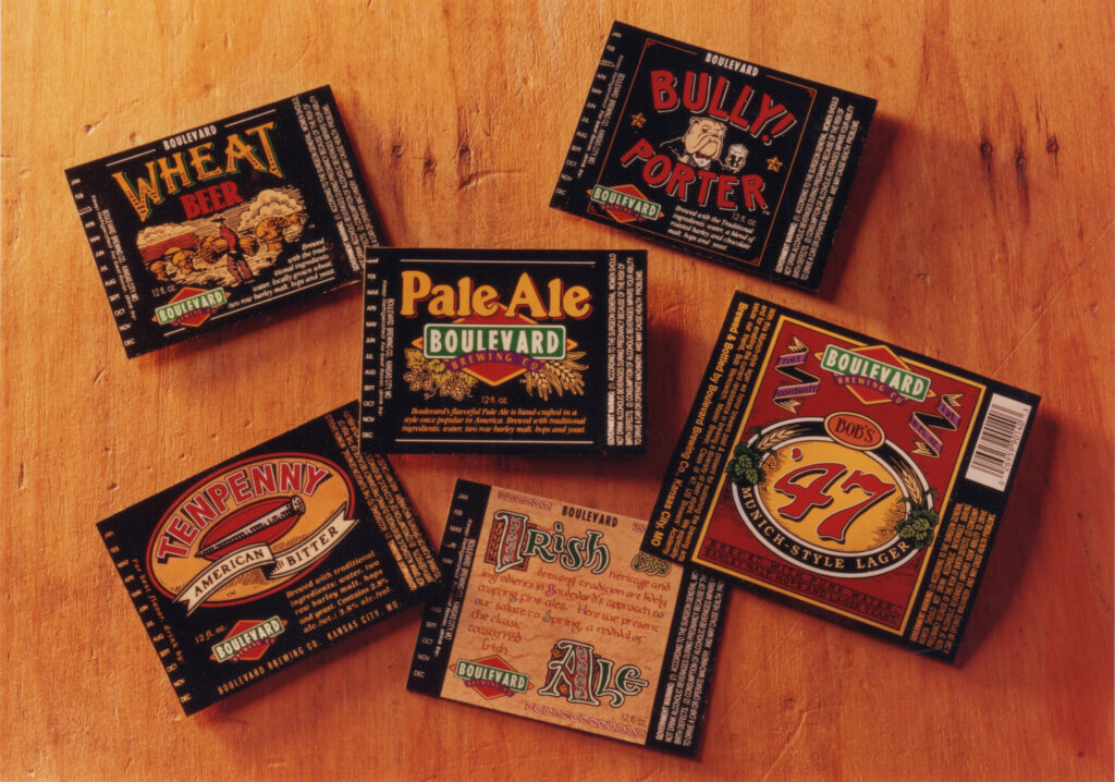 Old Boulevard labels Pale Ale